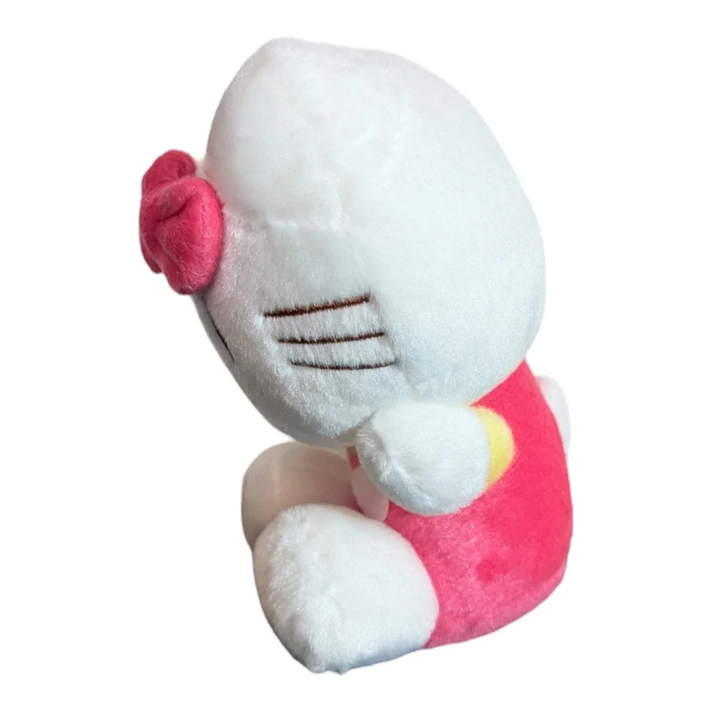 Cute Little Kitten Soft Plushie - Pink Bow/Body-Cuddly Kitty - About 8 in NWOT